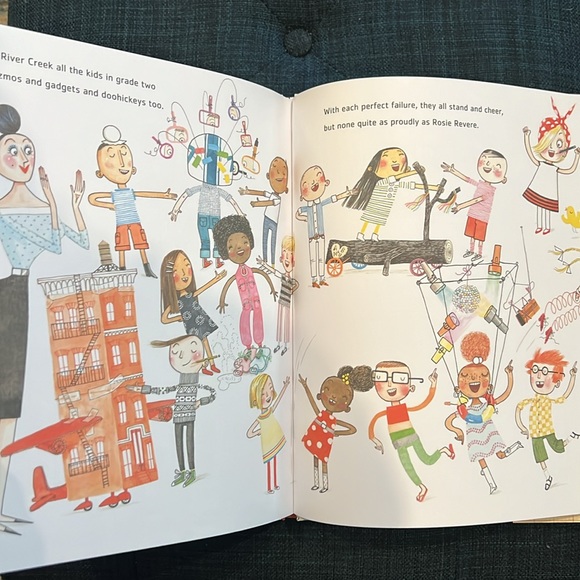 Rosie Revere Engineer children’s book. STEM imagination building Girl empowered - Picture 4 of 9